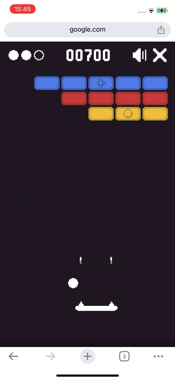 Googleの「Block Breaker(ブロック崩し)」の遊び方