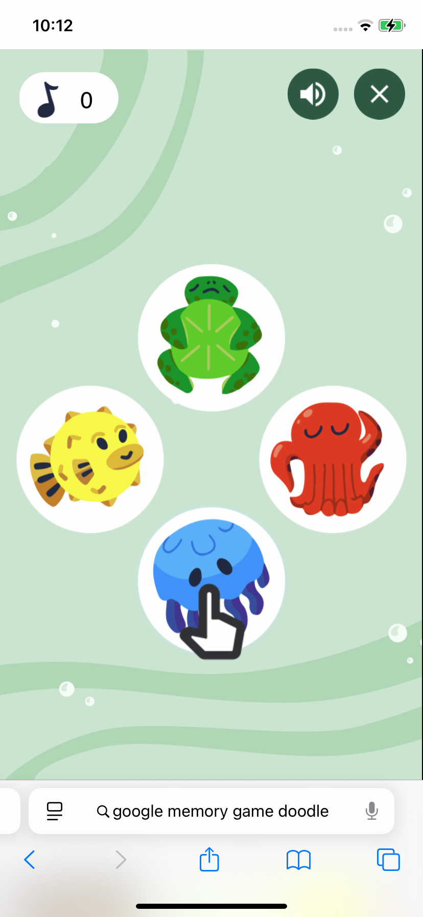 キャラクターをタップして選択