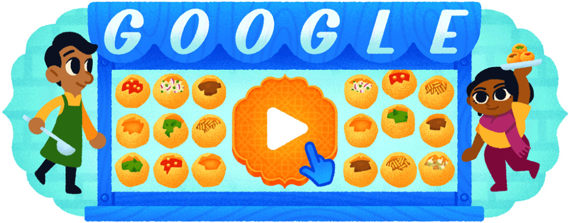 Googleパニプリゲームのプレイ画面