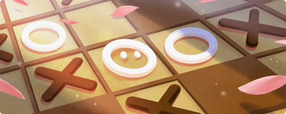 Googleチックタックゴーのゲーム画面