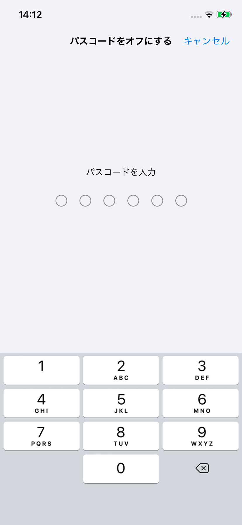 【iPhone】パスコードをオフ(無効)にする