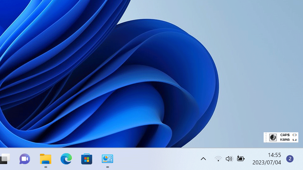 【Windows11】デスクトップに言語バーを表示する方法